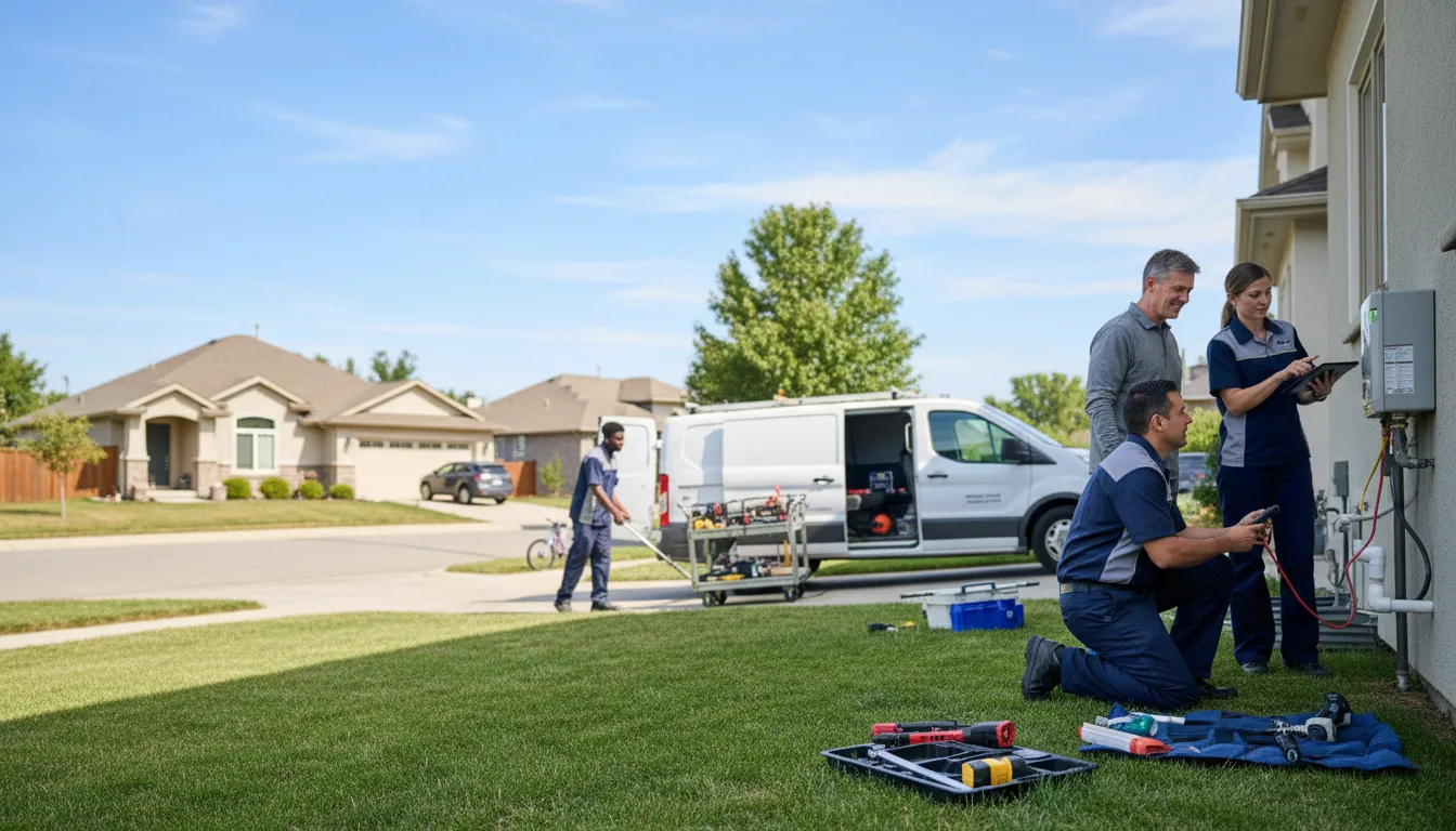 Tankless water heater service in Kildare, TX